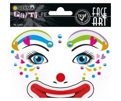 Näokleebis Herma Face Art Decor -  kloun